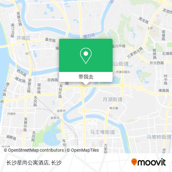 长沙星尚公寓酒店地图