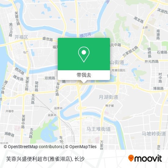 芙蓉兴盛便利超市(雅雀湖店)地图