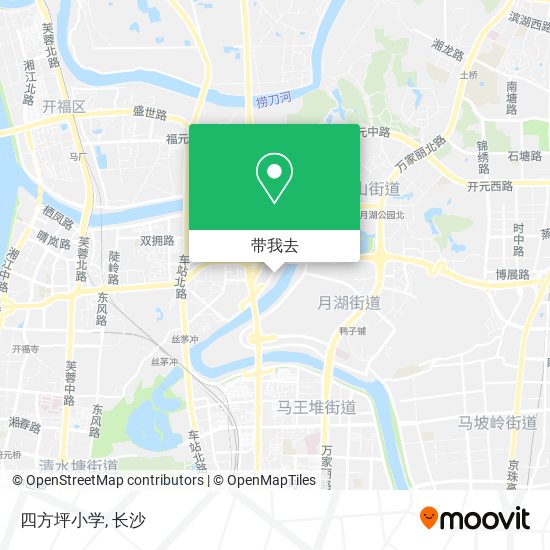 四方坪小学地图