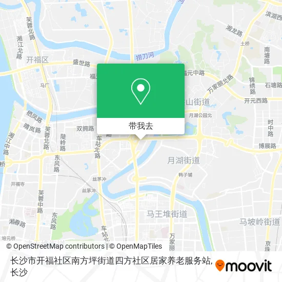 长沙市开福社区南方坪街道四方社区居家养老服务站地图