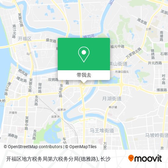 开福区地方税务局第六税务分局(德雅路)地图