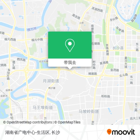 湖南省广电中心-生活区地图