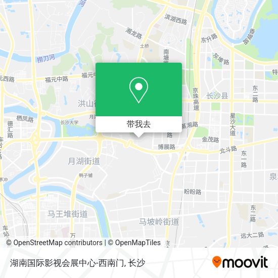湖南国际影视会展中心-西南门地图