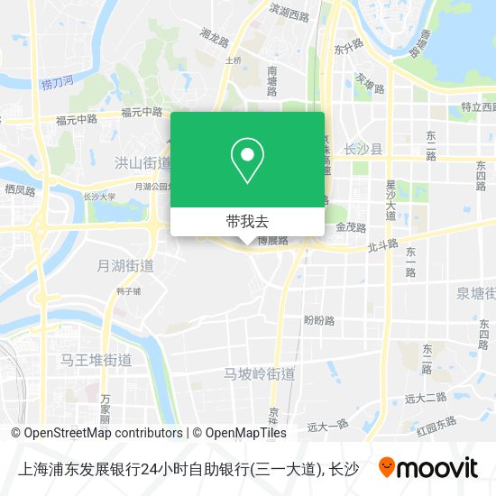 上海浦东发展银行24小时自助银行(三一大道)地图