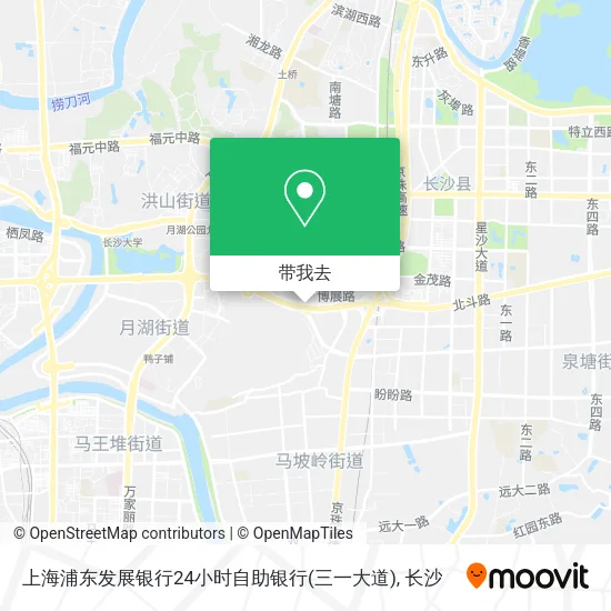 上海浦东发展银行24小时自助银行(三一大道)地图