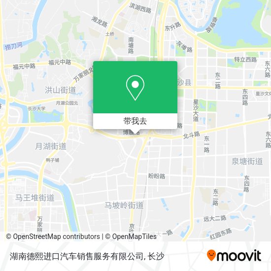 湖南德熙进口汽车销售服务有限公司地图