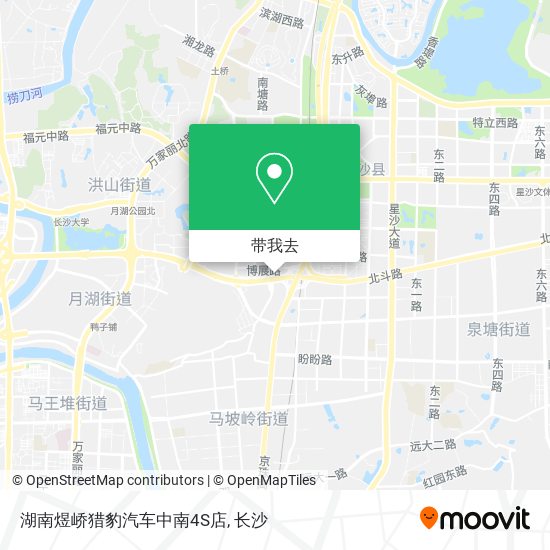 湖南煜峤猎豹汽车中南4S店地图