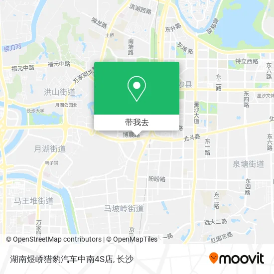 湖南煜峤猎豹汽车中南4S店地图