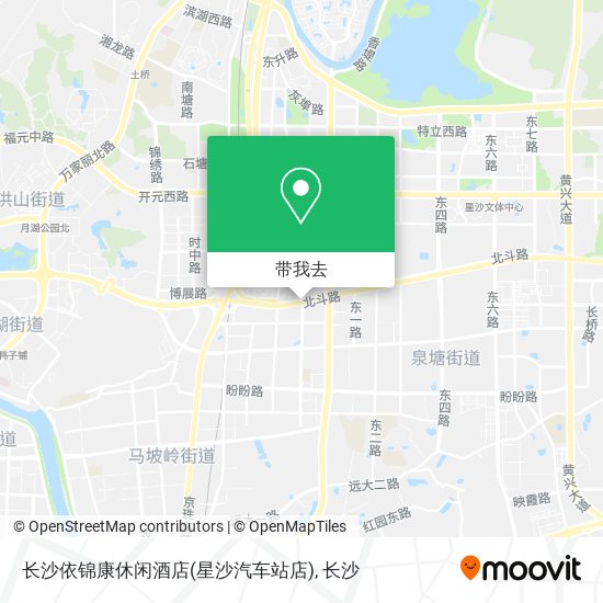 长沙依锦康休闲酒店(星沙汽车站店)地图