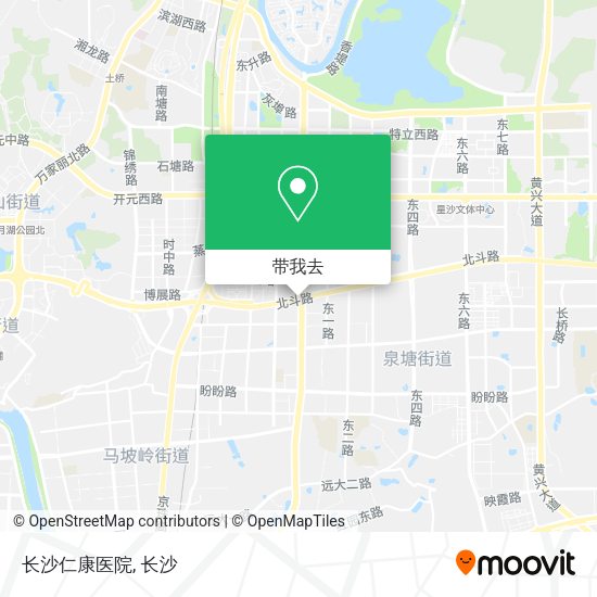 长沙仁康医院地图