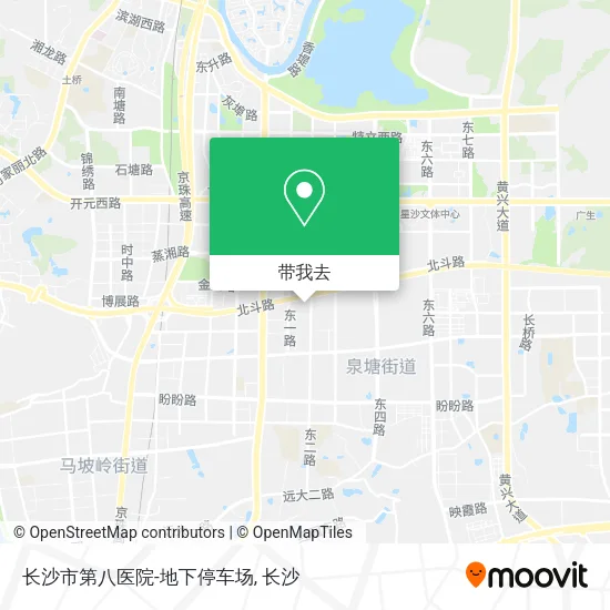 长沙市第八医院-地下停车场地图