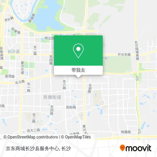 京东商城长沙县服务中心地图