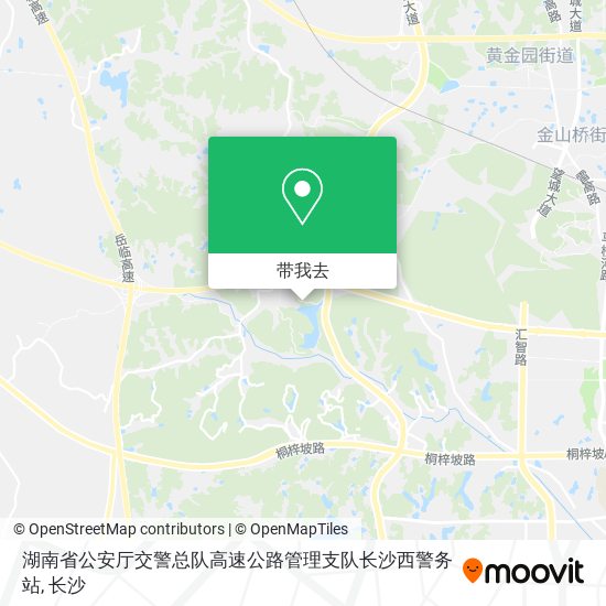湖南省公安厅交警总队高速公路管理支队长沙西警务站地图