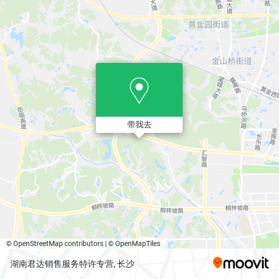 湖南君达销售服务特许专营地图