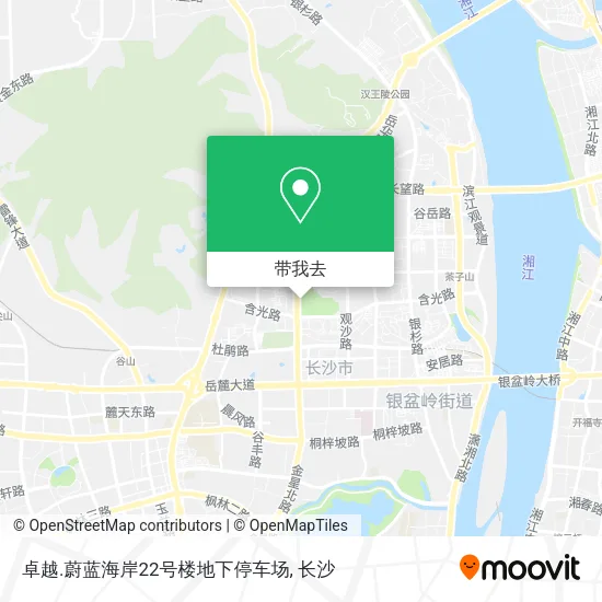 卓越.蔚蓝海岸22号楼地下停车场地图