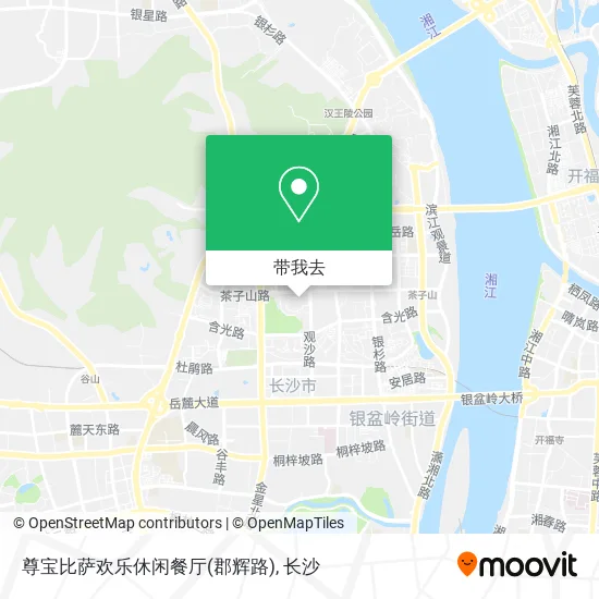 尊宝比萨欢乐休闲餐厅(郡辉路)地图