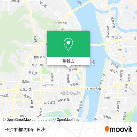 长沙市湘望旅馆地图