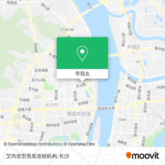 艾尚造型美发连锁机构地图