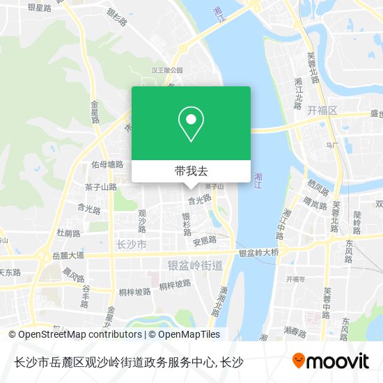 长沙市岳麓区观沙岭街道政务服务中心地图
