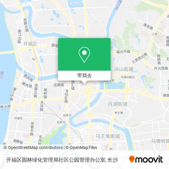 开福区园林绿化管理局社区公园管理办公室地图