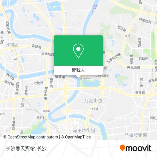长沙馨天宾馆地图