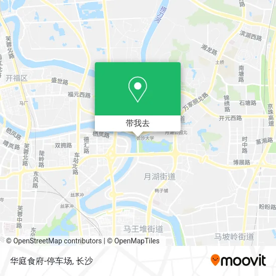 华庭食府-停车场地图