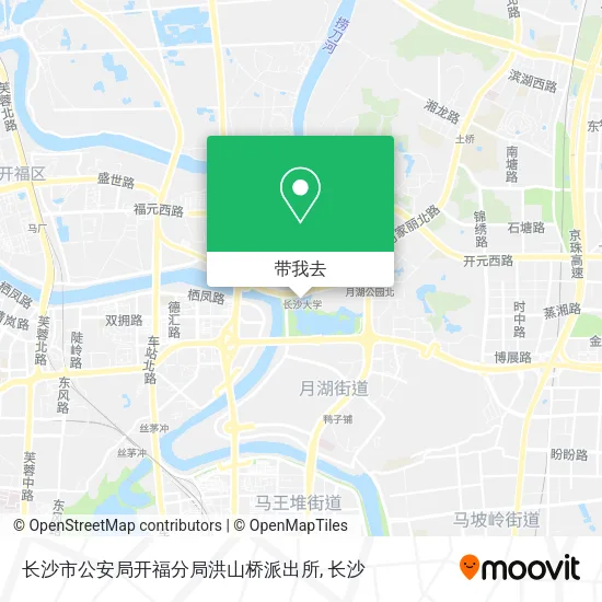长沙市公安局开福分局洪山桥派出所地图