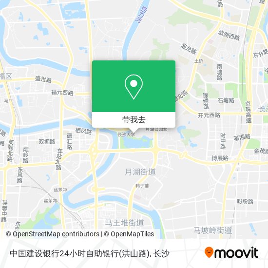 中国建设银行24小时自助银行(洪山路)地图