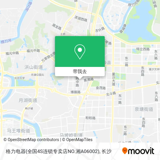 格力电器(全国4S连锁专卖店NO.湘A06002)地图