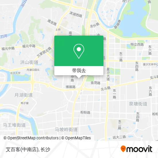 艾百客(中南店)地图