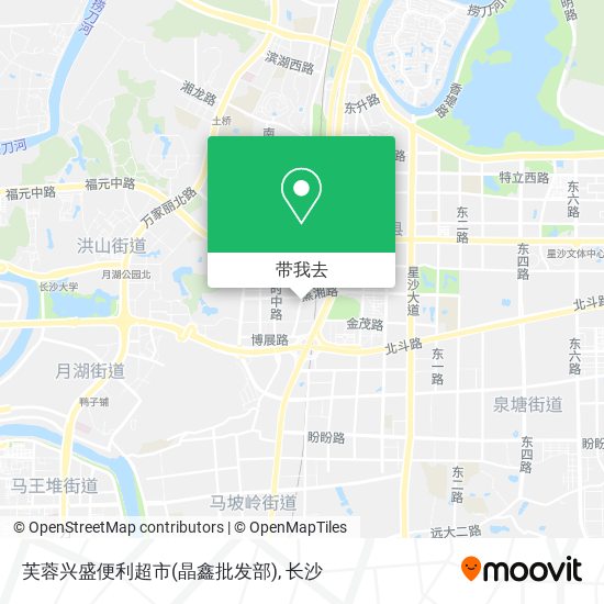 芙蓉兴盛便利超市(晶鑫批发部)地图
