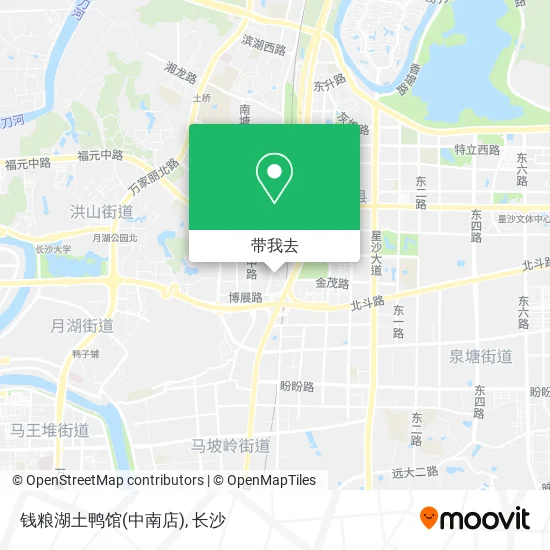 钱粮湖土鸭馆(中南店)地图