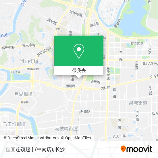 佳宜连锁超市(中南店)地图