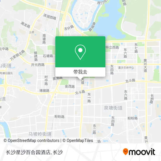 长沙星沙百合园酒店地图