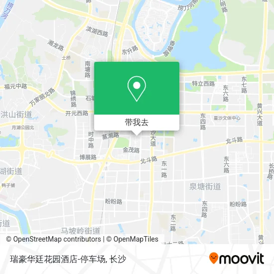 瑞豪华廷花园酒店-停车场地图