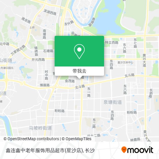 鑫连鑫中老年服饰用品超市(星沙店)地图