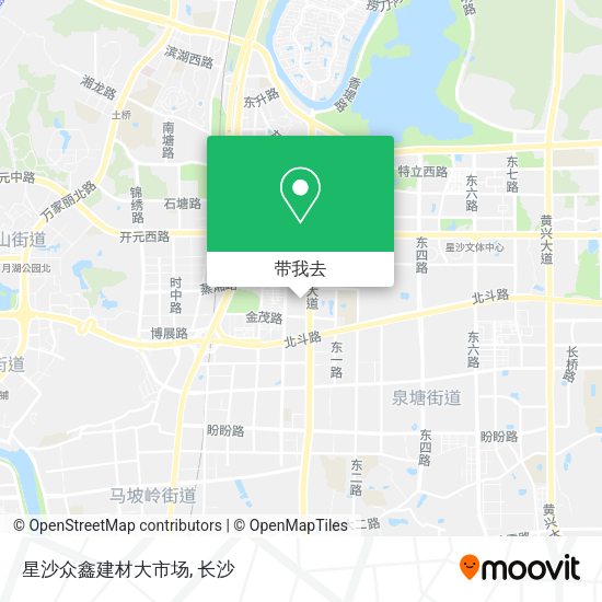 星沙众鑫建材大市场地图