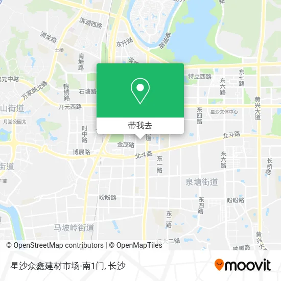 星沙众鑫建材市场-南1门地图