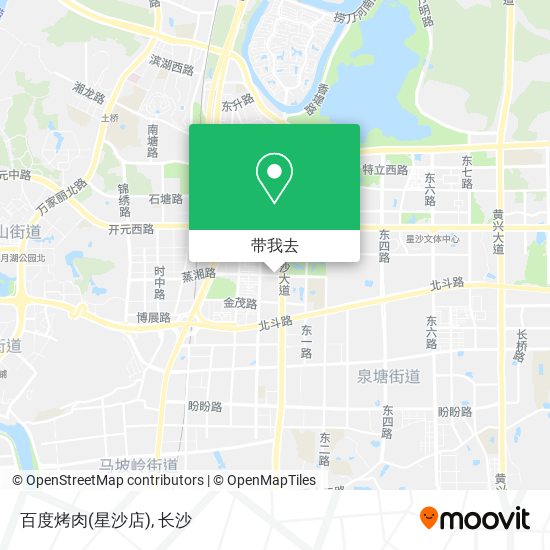 百度烤肉(星沙店)地图