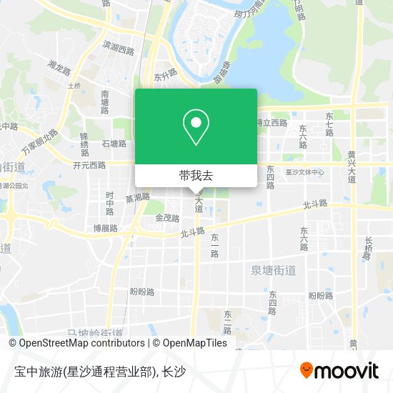 宝中旅游(星沙通程营业部)地图