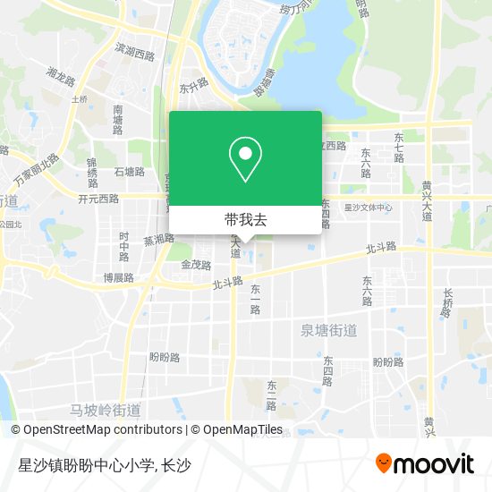 星沙镇盼盼中心小学地图