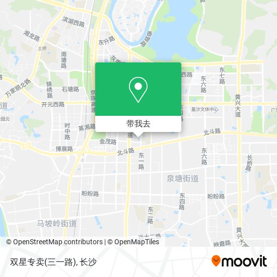 双星专卖(三一路)地图