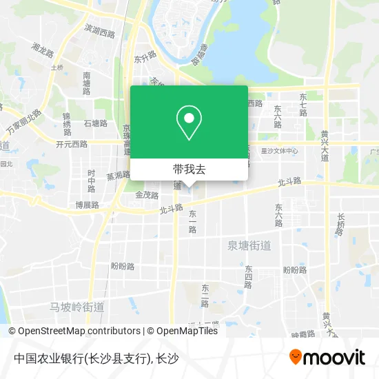 中国农业银行(长沙县支行)地图