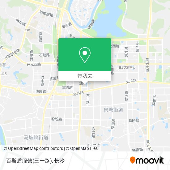 百斯盾服饰(三一路)地图