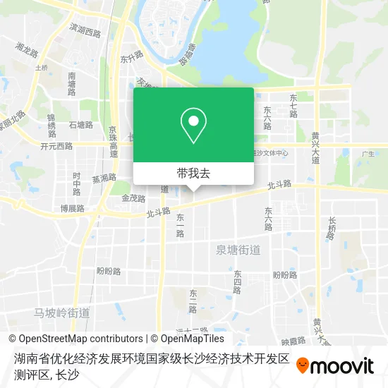 湖南省优化经济发展环境国家级长沙经济技术开发区测评区地图