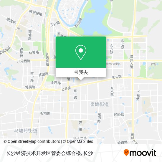 长沙经济技术开发区管委会综合楼地图