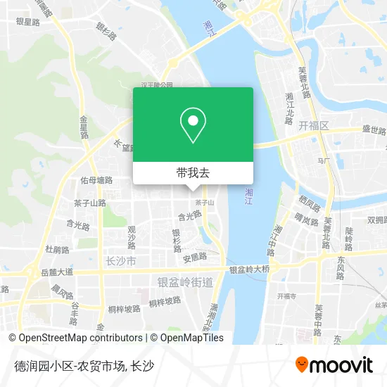 德润园小区-农贸市场地图