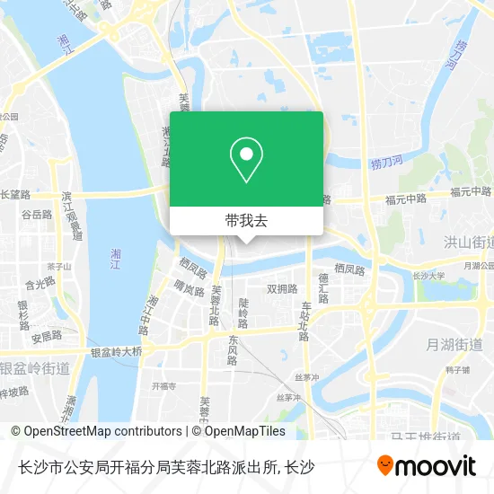 长沙市公安局开福分局芙蓉北路派出所地图