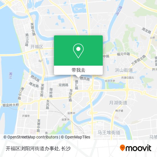 开福区浏阳河街道办事处地图