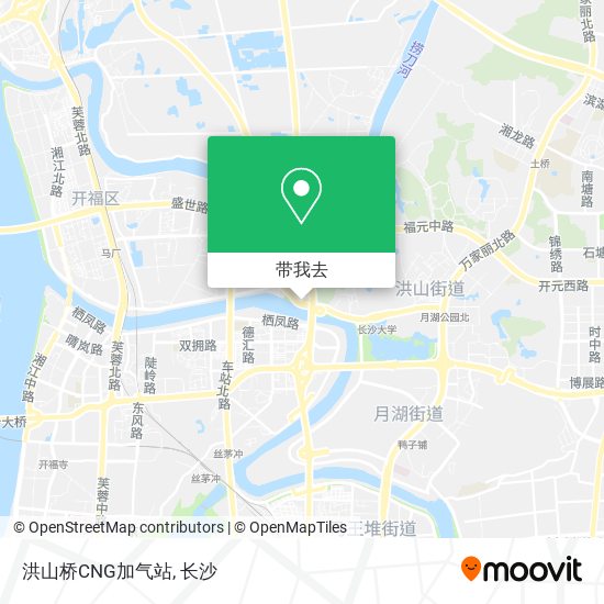 洪山桥CNG加气站地图